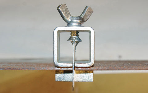 red table lamp